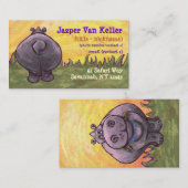 Hippopotamus Stationery Visitenkarte (Vorne/Hinten)
