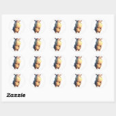 Hippopotamus Stickers (Blatt)