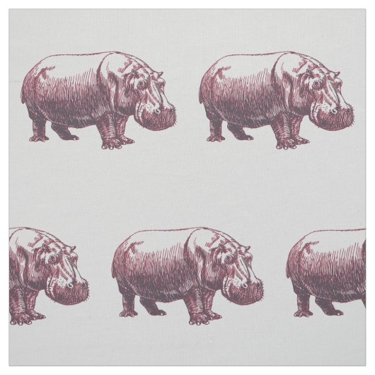 Hippopotamus Stoff (Muster)