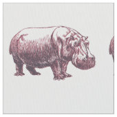 Hippopotamus Stoff (Nahaufnahme)