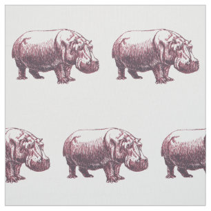 Hippopotamus Stoff