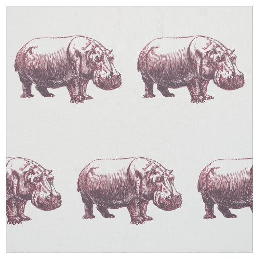 Hippopotamus Stoff (Muster)