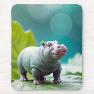 Hippopotamus Tierspass Miniaturgröße Fantastisch Mousepad