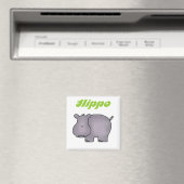 Hippopotamus Tshirts und Geschenke Magnet (In Situ (Geschirrspüler))