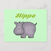 Hippopotamus Tshirts und Geschenke Postkarte (Vorderseite)