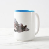 Hippopotamus Two-Tone Mug Zweifarbige Tasse (VorderseiteRechts)