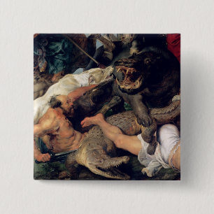 Hippopotamus-und Krokodil-Jagd, c.1615-16 Button