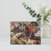 Hippopotamus und Krokodiljagd, c.1615-16 Postkarte (Stehend Vorderseite)