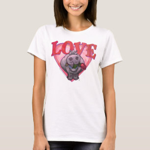 Hippopotamus-Valentinstag T-Shirt