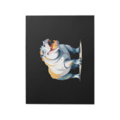Hippopotamus Vector Art mit lebhaften Farben Notizblock (Rotiert)