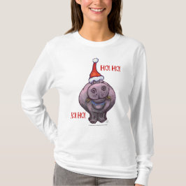 Hippopotamus-Weihnachten T-Shirt
