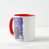Hippopotamus Weihnachten Tasse (Vorderseite Links)