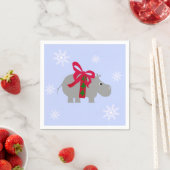 Hippopotamus Weihnachtsbuch Napkins Party Serviette (Beispiel)