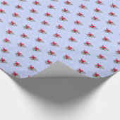 Hippopotamus Weihnachtsgeschenk Wrap Wrapping Papi Geschenkpapier (Ecke)