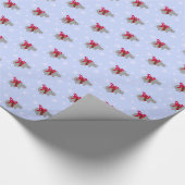 Hippopotamus Weihnachtsgeschenk Wrap Wrapping Papi Geschenkpapier (Ecke)