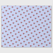 Hippopotamus Weihnachtsgeschenk Wrap Wrapping Papi Geschenkpapier (Flach)