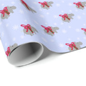 Hippopotamus Weihnachtsgeschenk Wrap Wrapping Papi Geschenkpapier (Rolleneckpunkt)