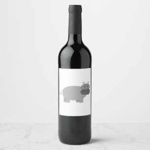 Hippopotamus Weinetikett