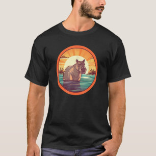 Hippopotamus Women's Niedlicher Hippo Zoo T-Shirt