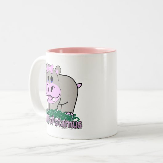 Hippopotamus Zweifarbige Tasse (Vorderseite Links)