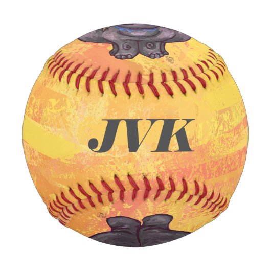 Hippopotamusgeschenke und Zubehör Baseball (Rückseite)