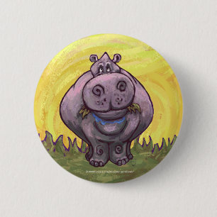 Hippopotamusgeschenke und Zubehör Button