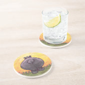 Hippopotamusgeschenke und Zubehör Getränkeuntersetzer (Seite)