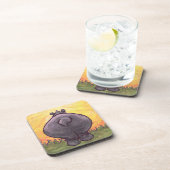 Hippopotamusgeschenke und Zubehör Getränkeuntersetzer (Rechte Seite)