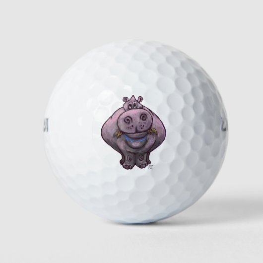 Hippopotamusgeschenke und Zubehör Golfball (Vorderseite)