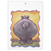 Hippopotamusgeschenke und Zubehör Klemmbrett (Rückseite)