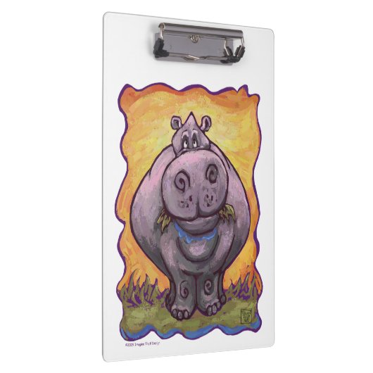 Hippopotamusgeschenke und Zubehör Klemmbrett (Rechts)