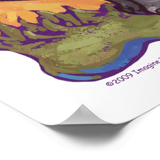 Hippopotamusgeschenke und Zubehör Poster (Ecke)