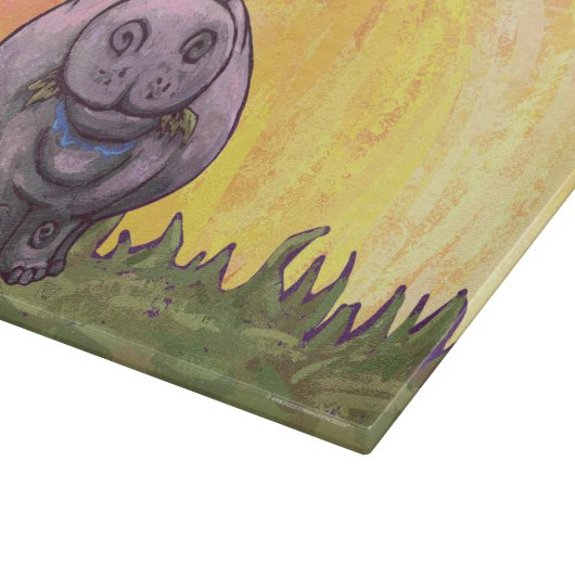 Hippopotamusgeschenke und Zubehör Schneidebrett (Ecke)