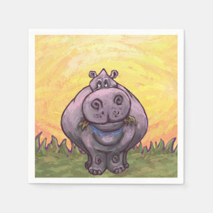 Hippopotamusgeschenke und Zubehör Serviette