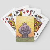 Hippopotamusgeschenke und Zubehör Spielkarten (Rückseite)