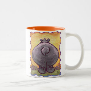 Hippopotamusgeschenke und Zubehör Zweifarbige Tasse