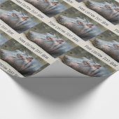 Hippopotamusgewohnheits-Packpapier Geschenkpapier (Ecke)