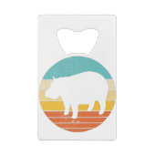 Hippopotomas Retro Sun Geldbeutel Flaschenöffner (Rückseite)