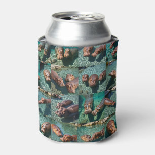 Hippos at Play: Ein Paradies für Wasserläufe Dosenkühler