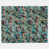 Hippos at Play: Ein Paradies für Wasserläufe Fleecedecke (Vorderseite (Horizontal))