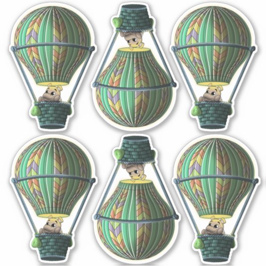 Hippos Aufkleber (Vorderseite)