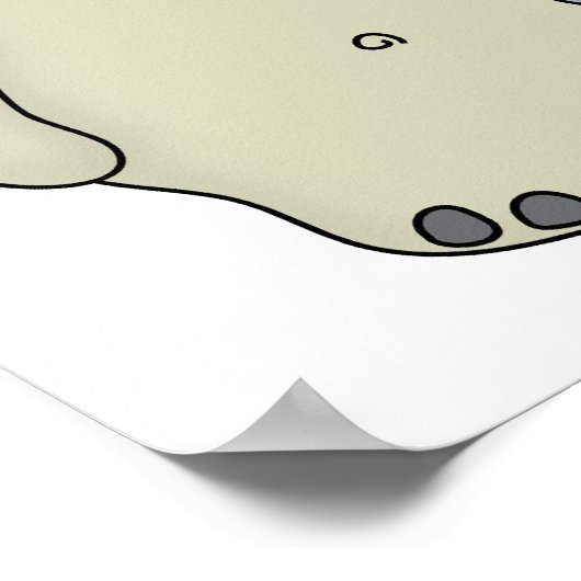 Hippos Brush Your Teeth Poster (Ecke)