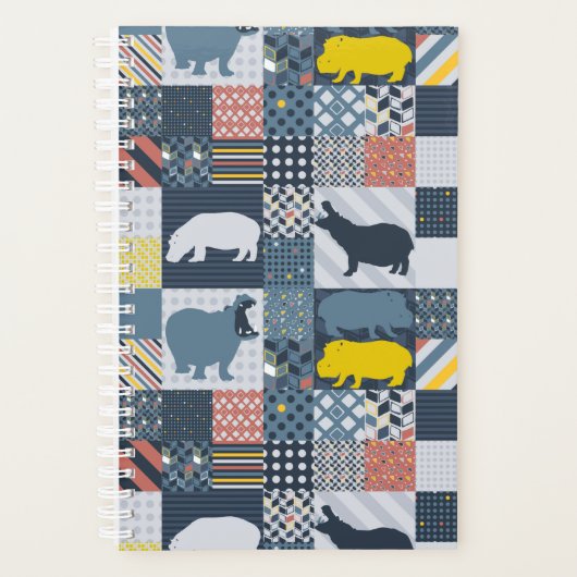 Hippos Imitate Quilt Planer (Vorderseite)