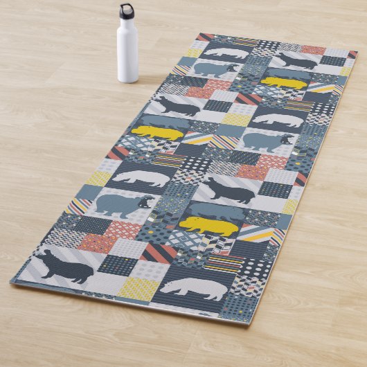 Hippos Imitats Quilt Yogamatte (Beispiel)