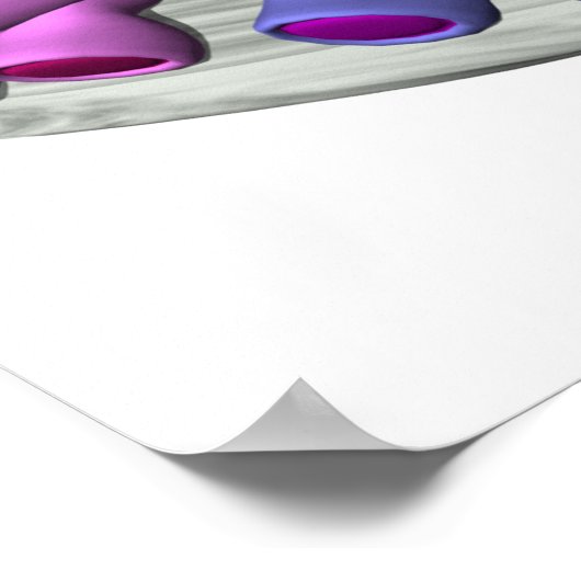 Hippos in der Liebe Poster (Ecke)