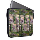 Hippos in einer FotoCollage, Laptopschutzhülle (Vorne Rechts)