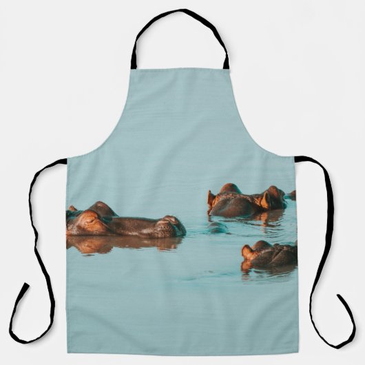 HIPPOS KÜHLEN IM DAM AB SCHÜRZE (Vorderseite)