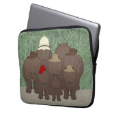 Hippos Laptop Sleeve (Vorderseite Links)