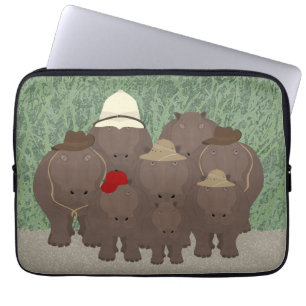 Hippos Laptop Sleeve