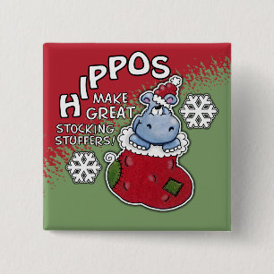 Hippos machen GREAT-Kleine Geschenke Button